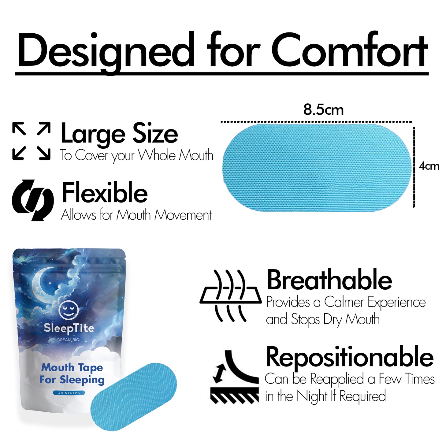 VIP's ONLY -Mouth Tape (Max. 1 Pack per customer)